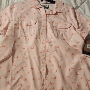 Magellan ladies pink button up